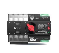 1pc L N 220V-230V 100A Din Rail 3 phase ATS 4P Dual Power Automatic Transfer Electrical Selector Switch Uninterrupted CZMDKEXM