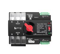 1PC L N 220V-230V 125A Din Rail 3 phase ATS 3P Dual Power Automatic Transfer Electrical Selector Switch Uninterrupted OSBCMZGE