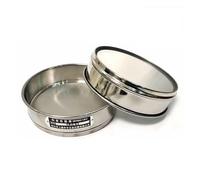 1pc Lab Sieve 12-200 Malla de Acero Inoxidable Estándar Tamiz de Prueba Dia 20 cm Muestreo Tamiz de harina con Marco de perforación de Doble Capa (Size : 18 Mesh(1.0mm))