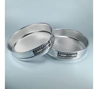 1pc Lab Sieve Tainless Steel Standard Test Dia 20cm Sampling Flour with Double-Layer Punching Frame 12-200 Mesh(20 mesh(0.9mm))