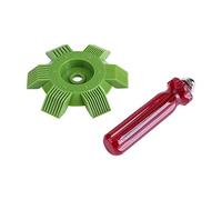 1Pc Limpiador de enderezadora de peine de aletas Coche Condensador de aire acondicionado automotriz Evaporador Limpiador de enderezadora de peine Herramienta de limpieza de condensador