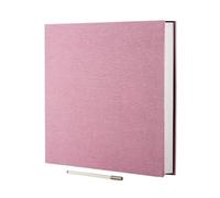 1pc Linen Photo Album Self Adhesive Scrapbook For 2x3 4x6 5x7 8x10 Pictures DIY Book Birthday Gifts For Women Mom(Pink-A)