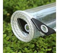 1pc Lona Gruesa Transparente Impermeable, Tela de PVC a Prueba de Viento y Anillo de , Resistente al Viento, a , al Polvo y a , Adecuada para Jardín Exterior, Patio, Gallinero, Porche y Otras