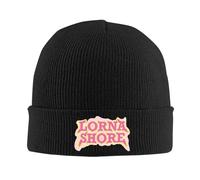 1pc Lorna Shore Gorras de Gorra Texto Logo Sombrero Tejido Hombre Mujer Gorro Retro cálido y Suave Gorro de Primavera Patrón KPOP