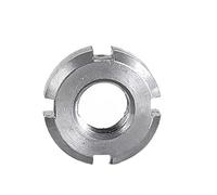 1pc M10 M12 M14 M16 M18 M20 M22 M24 M25 M27 M30 M33-M60 304 Tuerca Redonda De Acero Inoxidable Ranurada Cuatro Tuercas Ranura Hardware Contratuerca(M45x1.5)