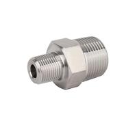 1PC M10x1 to M20x1.5 Metric Male Thread 304 Stainless Steel High Pressure Hex Nipple Pipe Fitting YZWRWRMKTB