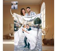 1pc Manta Personalizada con Foto, Manta de Sofá con Foto Personalizada, e Aislante. Adecuada para Todas , Regalo de Vacaciones