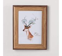 1pc Marco de imagen retro Marco de fotos de pared de bricolaje simple Marcos de madera Decoración del hogar Álbum infantil Marco de bebé Recuerdos, shang mu se, 6 pulgadas