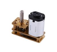 1PC Metal DC 6V 100RPM Micro Motorreductor eléctrico Caja de engranajes de reducción de velocidad Diseño compacto de alto par para cerraduras de hotel Equipo médico Plata Oro Negro