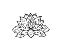 1Pc Metal Lotus Flower Mandala Wall Art, Decor
