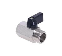 1pc Mini Brass Ball Valve 1/2, 1/4", 1/8" BSP Male To Female Air Compressor Valves(1/2")