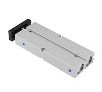 1pc Mini Compacto de Aleación de Aluminio Neumática Aire Cilindro, Cuerpo Redondo, Doble Actuando, Doble Barra, 20 mm Bore 100 mm Stroke