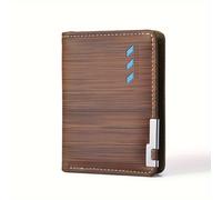 1pc Minimalista Delgada para Hombres, Portatarjetas Casual y Moderno para Identificación, Licencia de Conducir y Monedas, Ideal para el Uso Diario y Regalos