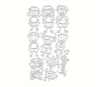 1pc Molde de Corte de Pequeño para Gran Miembro de Acero al Carbono de Metal/1pc Plantilla de Corte de para Álbum de Fotos a DIY, Scrapbooking y Decoración de Tarjetas de