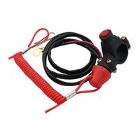 1pc Motor Kill Switch Tether Pincar para ATV Motorcycle Dirt Bike Quad Compatible con la mayoría de los Sistemas de Parada de Botones(Red A)