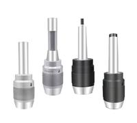 1pc MT2 MT3 MT4 C20 C25 C32 R8 7/16 M12 Tool Holder Spindle APU13 APU16 CNC Integrated Self-tightening Morse Three-jaw Drill Chuck(White,C32-APU13)