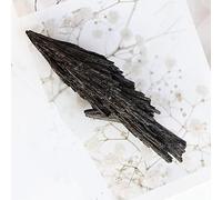 1Pc Natural Black Tourmaline Feather Shaped Rough Stone Energy Mineral Stone,10-20g