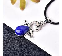 1PC Natural Crystal Amethyst Angel Pendant Mineral Jewelry Quartz Mineral Jewelry Couple Decoration Holiday Valentine's gift-Lazuli