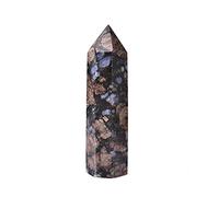1pc Natural Glaucophane Stone Crystal Point Healing Obelisk Cuarzo Varita Hermoso adorno para la decoración del hogar Energy Stone Pyramid-Natural Glaucophane_50-60mm