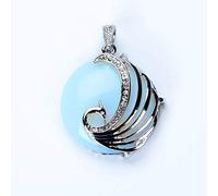 1pc Natural Stone Pendants for Necklace Woman Druzy Purple Crystal Chakras Opal Pendant Pendulum-Opal