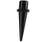 1pc Negro Acrílico Flesh Túnels Tapones para los oídos Expansores Hombres Mujeres Piercing Joyería bien Tratada.