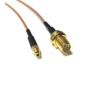 1PC nuevo SMA hembra Jack tuerca interruptor conector macho RG178 Cable 15CM 6" adaptador(MMCX Straight,100CM)