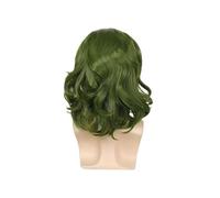 1pc Ondulado Verde Peluca sintética Cool Estilo hermoso Ideal for Payaso Cosplay Fiesta de disfraces for Hombre