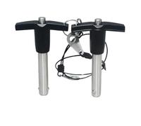 1pc Pasador de bloqueo con cabeza esférica en forma de T, pasador de posicionamiento, Diámetro 12mm, Longitud de sujeción 80mm