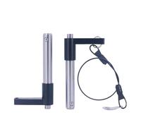 1pc Pasador de liberación rápida en forma de L, manija de acero inoxidable, botón y pasador con cojinete de bolas, Diámetro 12mm, Longitud de sujeción 95mm