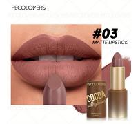 1pc PECOLOVERS Lápiz Labial Mate Impermeable de Larga Duración - Fórmula No Grasa, Aplicación , Duradero, Ideal para Regalos de Mujeres (Mate)
