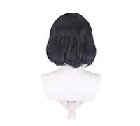 1pc Película Profesor Peluca Corta Negro Rizado Resistente Al Calor Pelo Sintético Pelucas De Anime for Cosplay