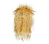 1pc Peluca rizada desordenada marrón rubia sintética 70s 80s Rock Punk for cosplay