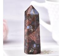 1pc Piedra Glaucophane natural Punto de cristal Piedra curativa Prismas hexagonales Reiki Obelisco Torre de cuarzo Decoración del hogar Pyramid-Glaucophane_60-70mm