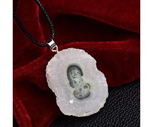 1pc Piedras naturales Flor Colgante Racimo de cristal Ágata Cornucopia Rebanada Colgante Collar de mineral original Colgante de agujero de cristal Regalo-Flor Colgante_3-8g