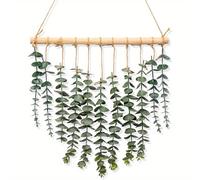 1pc Planta Artificial de Eucalipto para Colgar en la Pared, Decoración de Pared Boho para Baño, Decoración de Pared de Vegetación para Dormitorio, Granja, Boda y