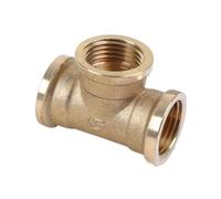 1Pc Pneumatic Brass Pipe fitting Male-Female Thread conversion connect 1/8" 1/4" 3/8" BSP Tee Type,1l8 F,F,F