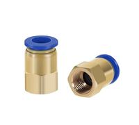 1PC Pneumatic Quick Connector Air Fitting PCF For 10mm Hose Tube Pipe To 3/8" BSP Female Thread Brass