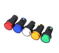 1pc Power Signal Lamp AD16-16C AD16-22DS Small LED Indicator Light Beads(Red,16MM_220 V)
