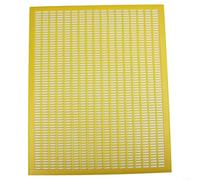1pc PP Rectangular Bee Queen Excluder Grid Net Tool para apicultor, rejilla amarilla resistente para la gestión de colmenas, 50,9 x 41,9 cm para kit de accesorios de apicultura