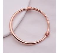 1pc Pulsera para mujer, Pulsera ajustable para mujer con cierre de actividad, Cobre puro sin recubrimiento, Adecuada para uso diario y regalo de