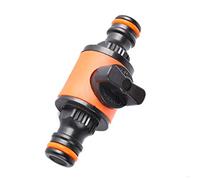 1pc Quick Liberation Doppelweg Wasserrohrgelenk mit Schalter Inline Absperranschluss für Gartenschlauchrohrklemmdrahtkit