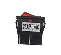 1pc R-210-C5L-BR ship switch 4 pin two-speed red light 25A250V high current Controls Switches