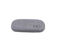 1pc retro glasses box elegant cotton and linen creative vintage brief spectacle case (purple)