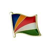 1Pc Seychelles Bandera Pin De Solapa,Broche De Insignia Pines De La Bandera De Seychelles Recuerdo Nacional Novedad Accesorio Camisa Corbata Mochilas Decoración Mujeres Hombres Sofisticado Moda