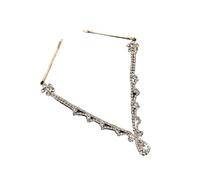1pc Simple Water Drop Forehead Chain Bride Forehead Pendant Jewellery Hair Accessories para ocasiones especiales y festivales(Gold)