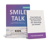 1pc SMILE TALK de Conversación para Jóvenes 90 Consejos para Iniciar Juegos de y Significativo Significativas entre Regalos de Halloween y Navidad para Jóvenes|91 cartas|