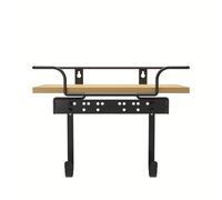 1pc Soporte Plegable para Tabla de Planchar de Metal, Organizador de Almacenamiento de Plancha en Pared para Uso en Hogar y Hotel, Estantes Utilitarios