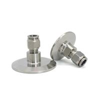1pc SS304 Stainless Steel Quick-Fit Trachea Quick-Insertion Hose Clamp Joint TC25.4 Connection PC8MM