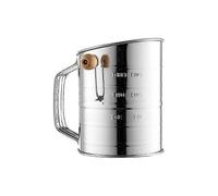 1pc Stainless Steel Cup Flour Sifter Sugar Powder Sifter with Scale Yo