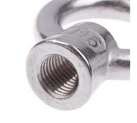 1Pc Stainless Steel Eye Nuts M6 M8 M10 M12 M16 Lifting Rings Marine-Grade Hardware Rigging Hoisting Industrial(M6)